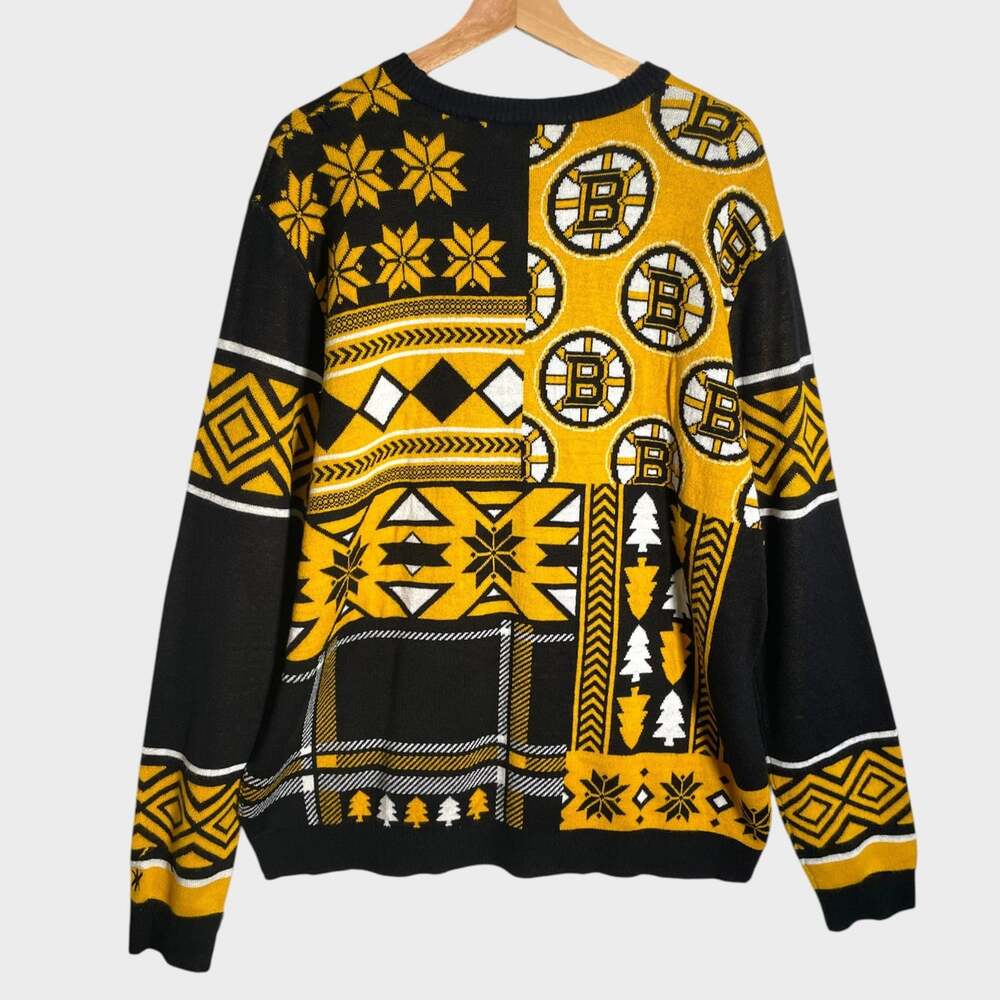 Boston Bruins Ugly Christmas Sweater Men's XXL Holiday NHL Official Licensed